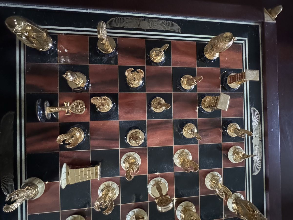 Franklin Mint Giochi: Jeu d'échecs Roi Tutankhamun, Franklin Mint, complet. – Usato da Veyrier venduto da kimedovapa 3