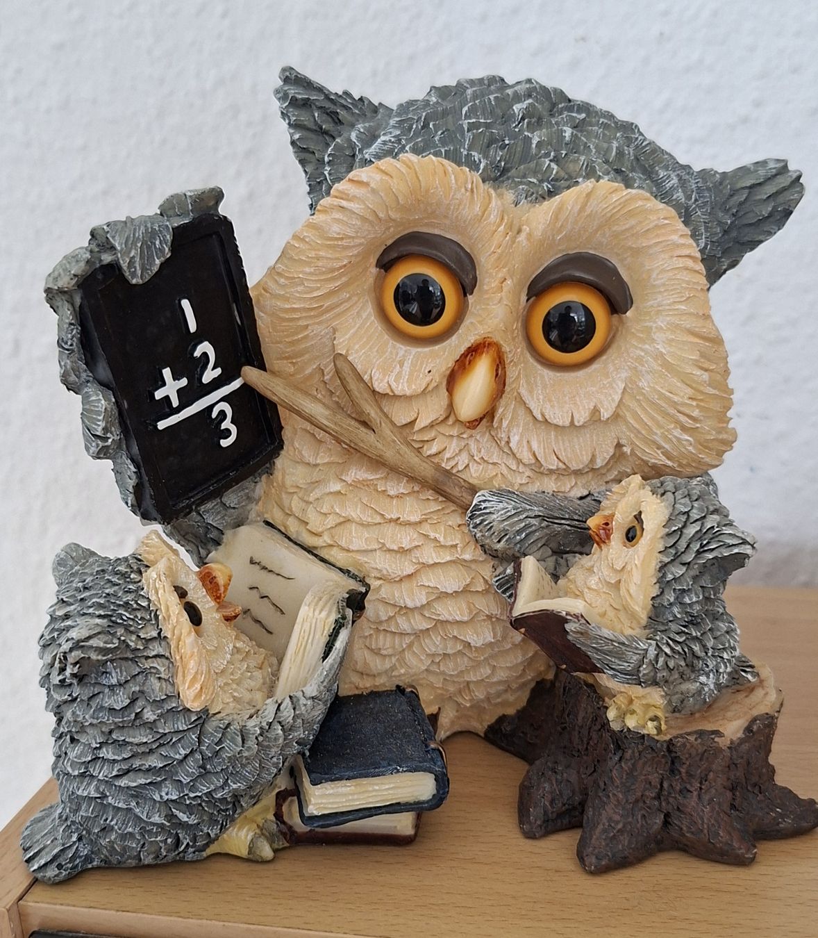 Statuette: Eule mit Kindern Figur Dekoration  – Usato da Riehen venduto da Steinbock1970