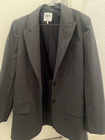 Zara Grey Blazer - Women's Size Small