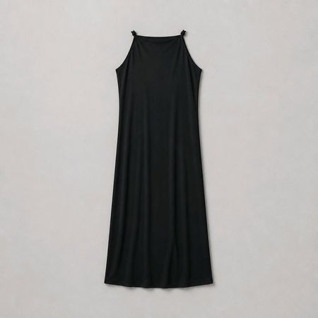 Naf Naf Maxi Kleid schwarz – spezielle Trägerli Gr. S