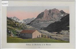 Cabane de Barberine et le Perron - animee - coloriert