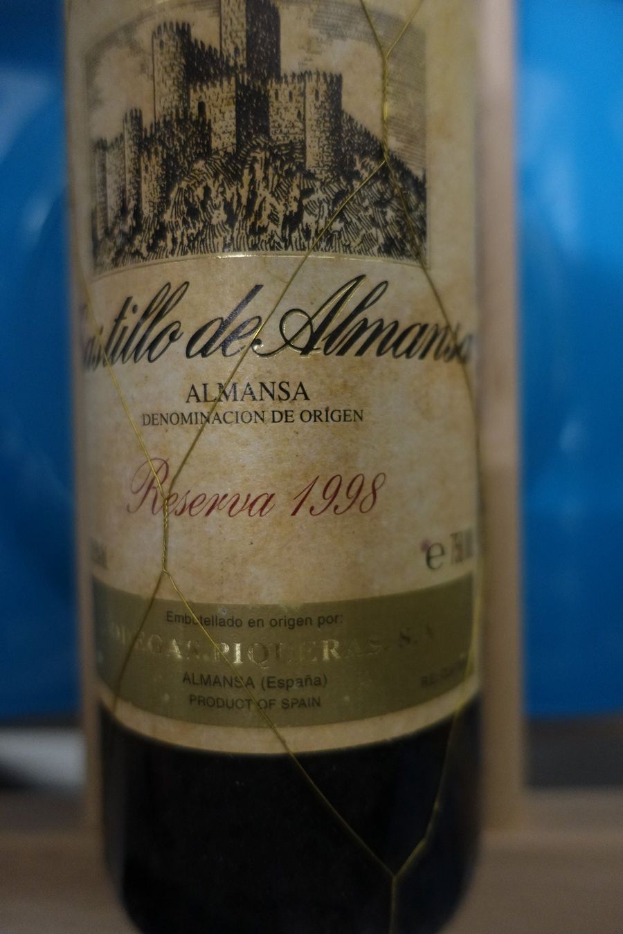 Wein: 1998 Bodegas Piqueras Almansa Castillo de Almansa Reserva – Neu und originalverpackt aus Volketswil von Aphro99 1