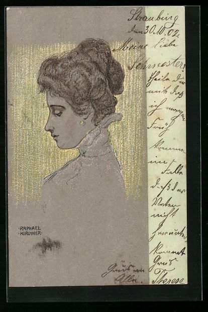 Raphael Kirchner: Fräulein mit güldene | Kaufen auf Ricardo