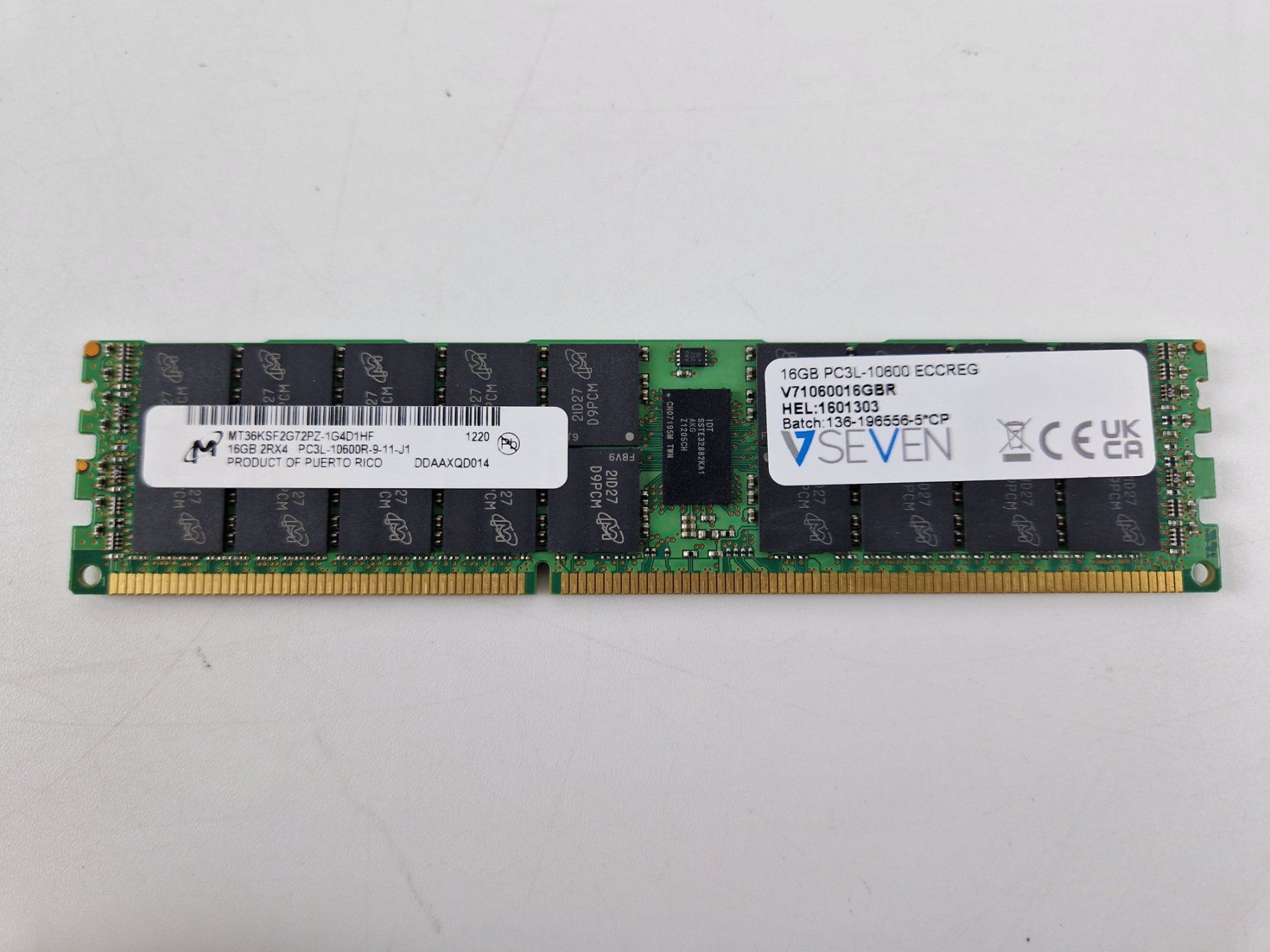 Memoria / RAM: VSEVEN 16 GB DDR3 RAM für Server – Nuovo (secondo la descrizione) da Muhen venduto da Restwert_Muhen