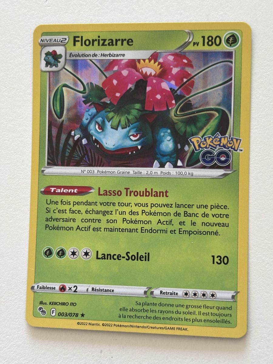 Pokémon Carte collezionabili: Carte Pokémon FLORIZARRE ancienne – Nuovo (secondo la descrizione) da lausanne venduto da helderj
