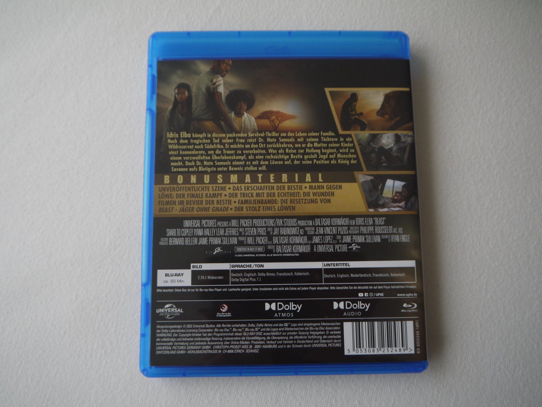 Tutti i DVDs: BEAST - Jäger ohne Gnade - Idris Elba – Usato da Hagendorn venduto da Blaf 1