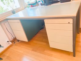 60er Jahre Industrie- Büroschreibtisch Bauhaus Design