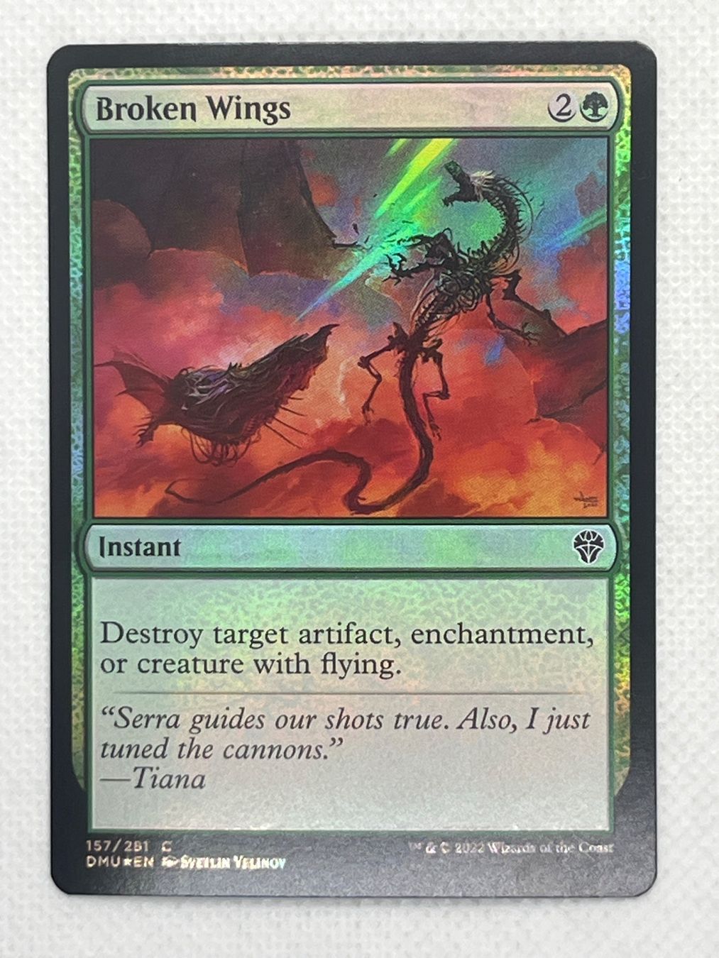 Magic The Gathering Sammelbilder & Trading cards: MTG Broken Wings DMU 157 Englisch Common Foil – Gebraucht aus Hinterkappelen von Kim1992