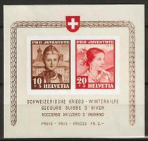 PJ141 - Bloc Pro Juventute 1941 **