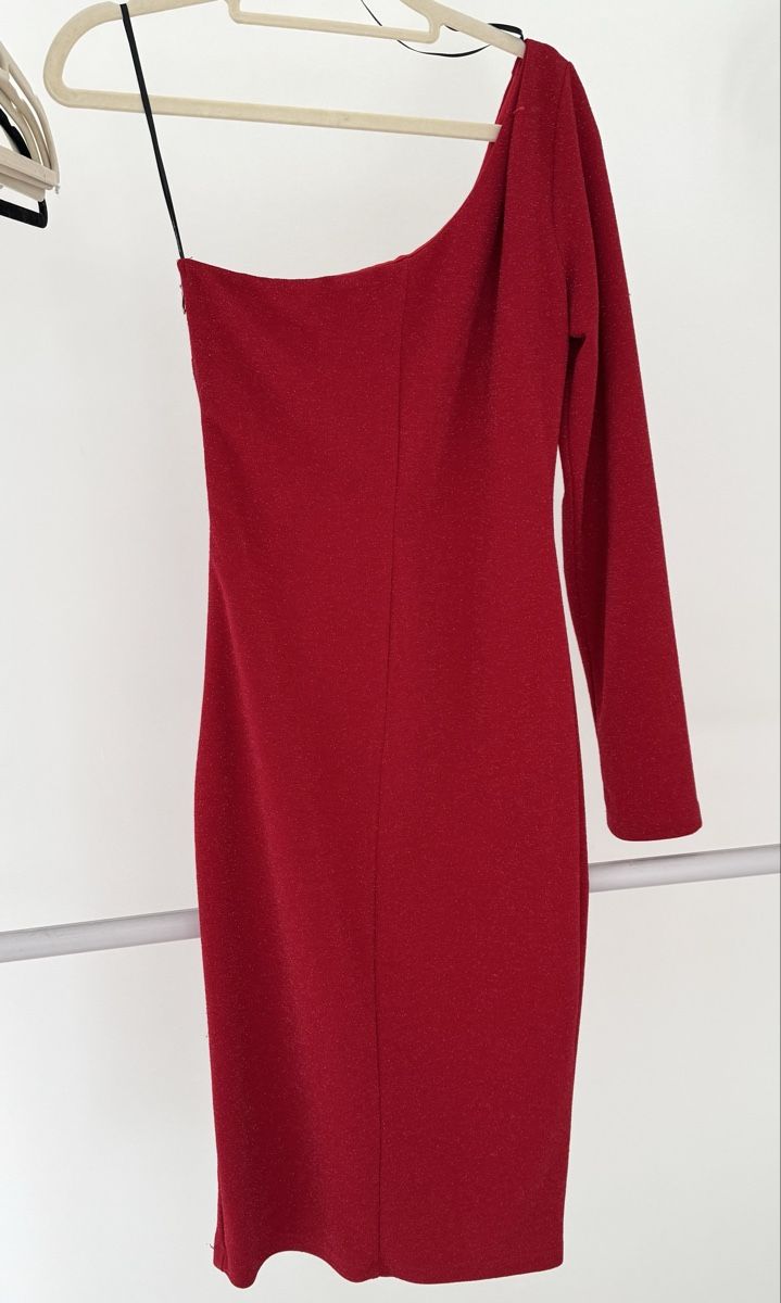 Vestiti: BSB Collection One-Shoulder Kleid Rot Gr. M  – Nuovo (secondo la descrizione) da Zürich venduto da di_archive 5