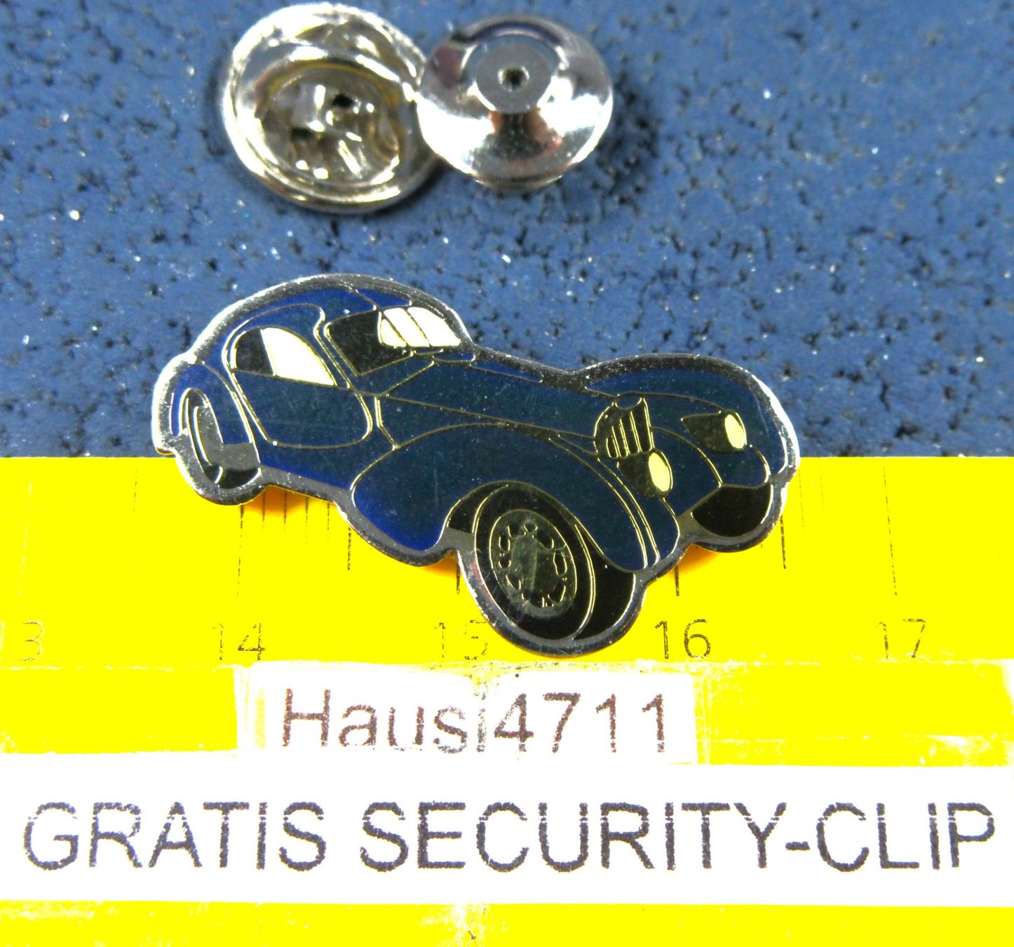 Bugatti Placchette & Badge: BUGATTI ATLANTIC AUTO PIN GLASIERT KLEIN-FEIN SECURITY-CLIP – Usato da Ettingen venduto da Hausi4711
