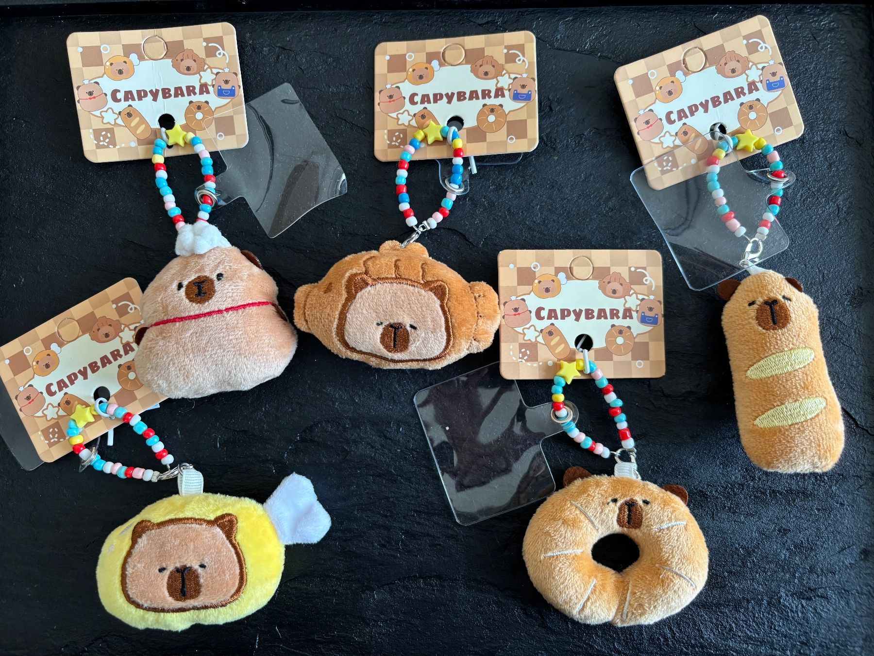 Portachiavi: 5 PCS  - Porte clé, capybara (no repeat) – Nuovo e nell'imballaggio originale da Collombey venduto da Cards07 1