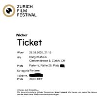 2x ZFF Galapremiere WICKER mit Anwesenheit des Cast