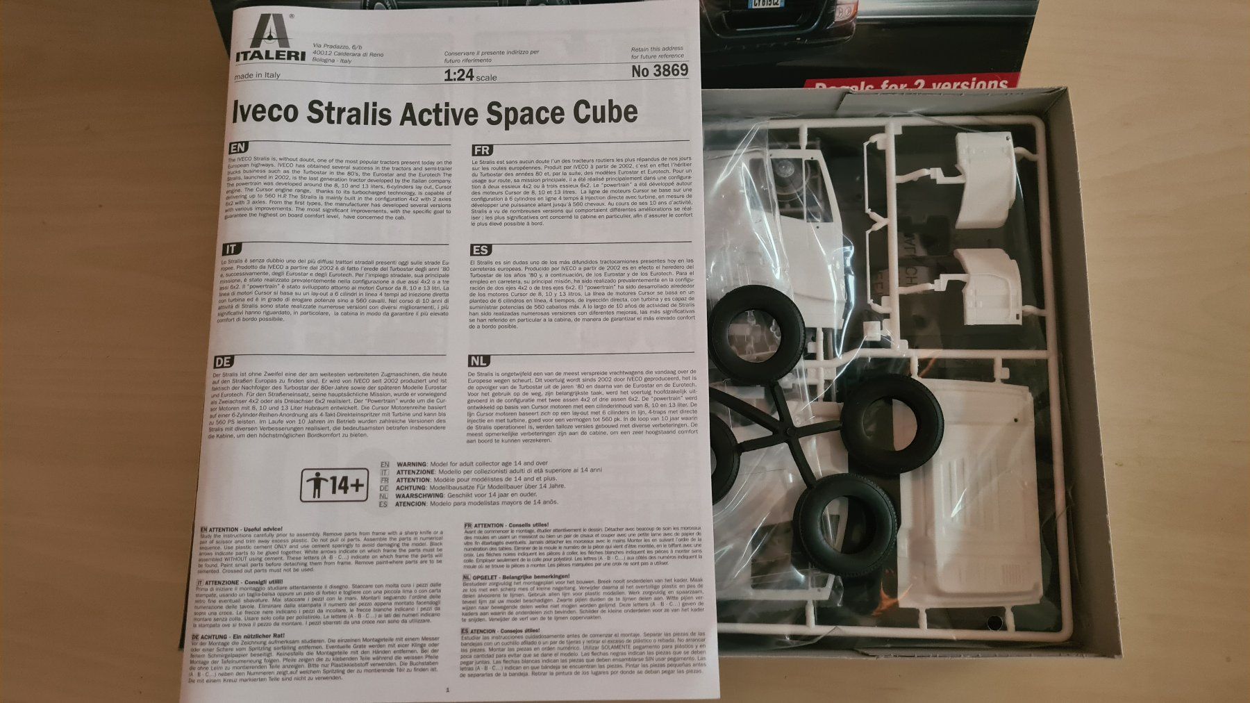 Italeri Kit di modellismo & Modellini statici: 1:24 Iveco Stralis Active Space Cube - Italeri 3869 – Usato da Bassersdorf venduto da jackbmw 3