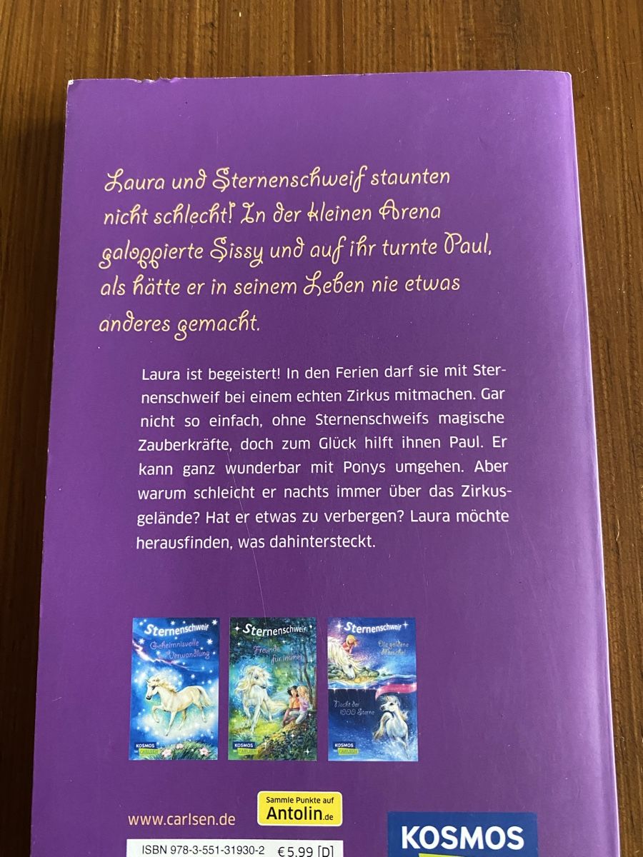 Libri: Sternenschweif - Zirkus der Träume – Usato da Urdorf venduto da Bets4 1
