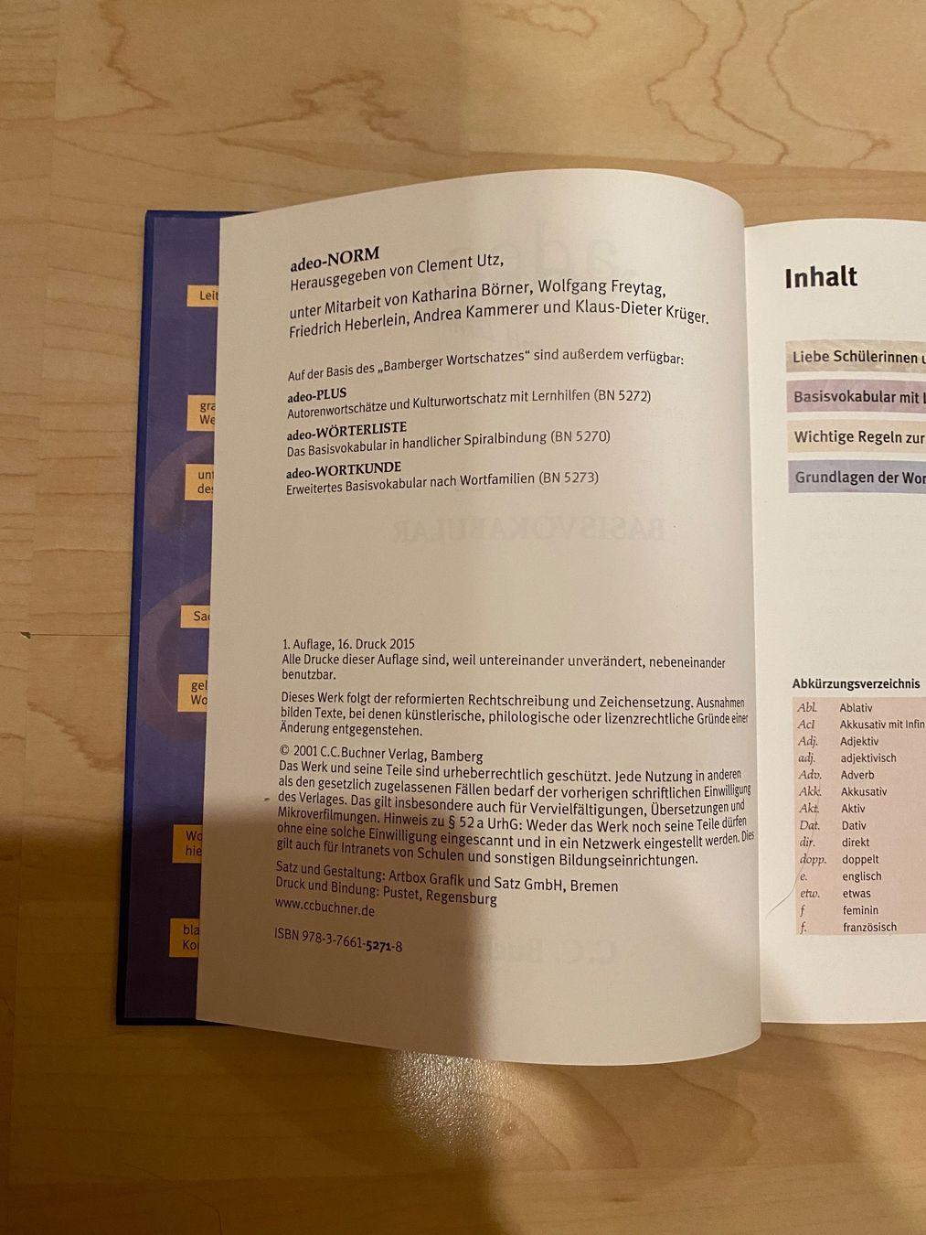 Libri: Adeo Norm - Basisvokabular Latein – Nuovo (secondo la descrizione) da Zürich venduto da Wim-Broccoli 3