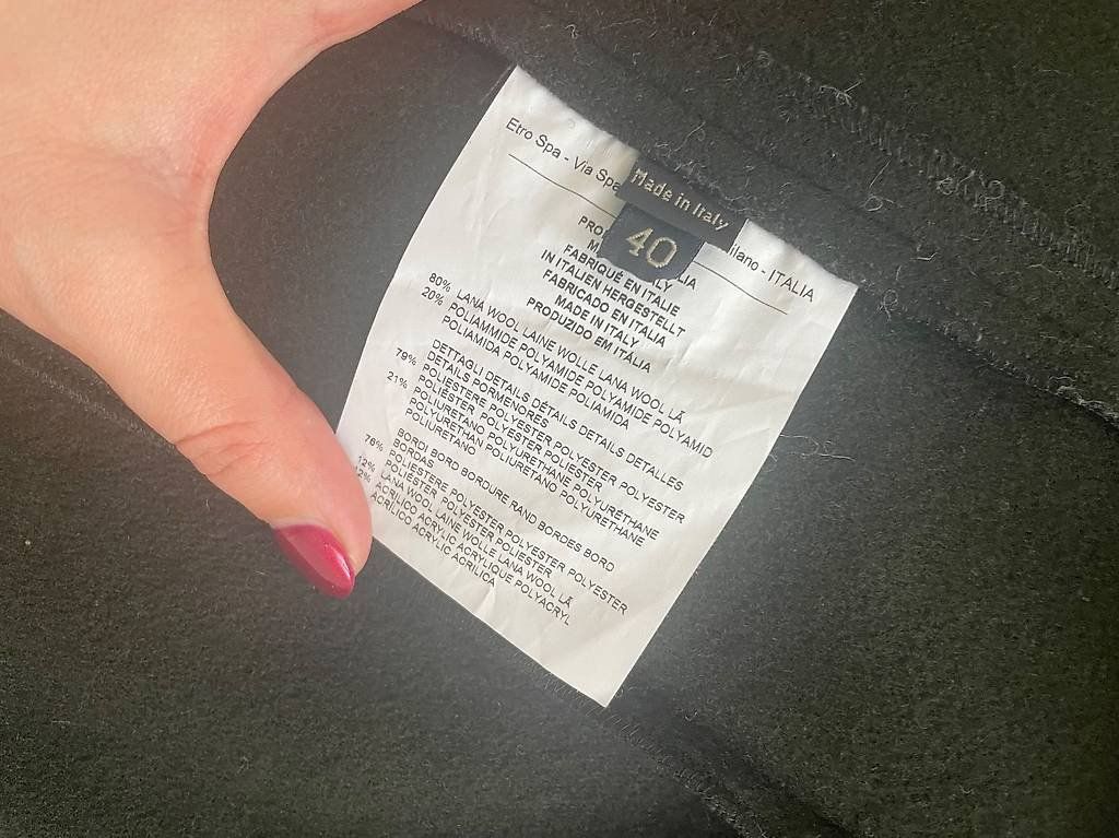 Etro Cappotti: Etro Poncho waldgrün Gr.It.40 – Usato da Hagendorn venduto da Blaf 2