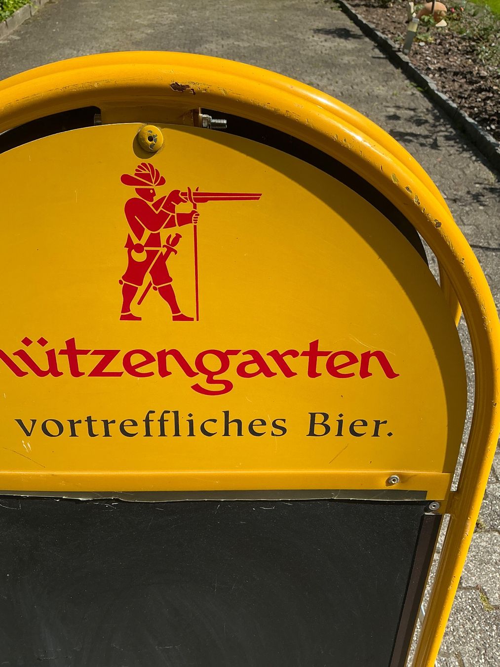 Allestimento di negozi e stand fieristici: alte Schützengarten Werbetafel, A-Ständer, – Usato da Jona venduto da Jancy60 5