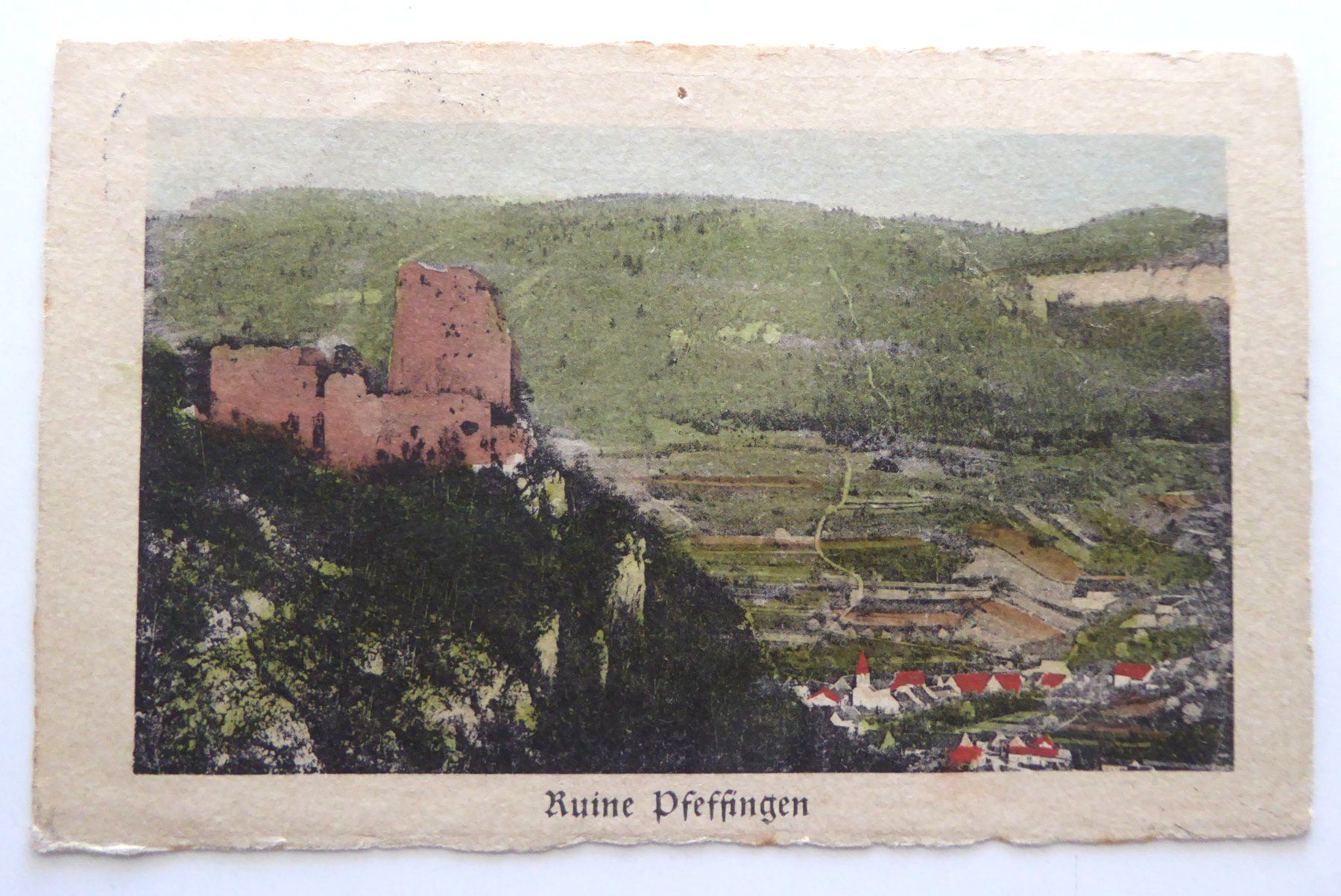 Ansichtskarten: Pfeffingen Ruine 1911 – Gebraucht aus Aesch BL von Kauri1