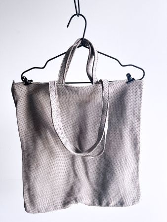 100% WILDLEDER SHOPPER aus Italien - Asche