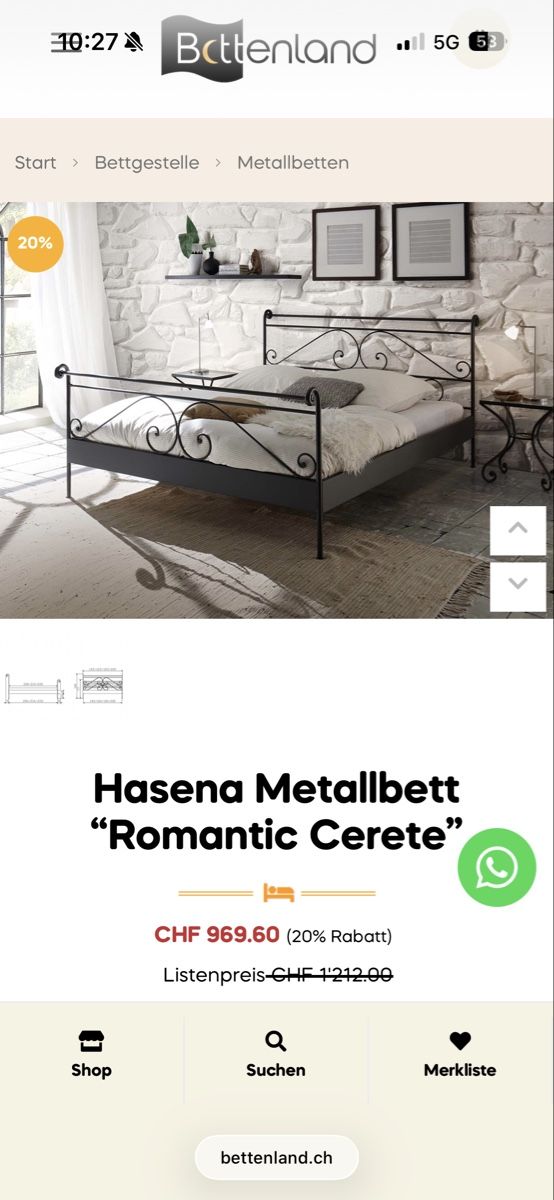 Hasena Betten: Bett – Neu (gemäss Beschreibung) aus Bern von Martinamaeusli
