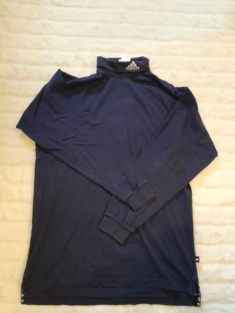 Adidas manches longues col roulé bleu marine vintage