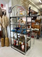 70er Jahre vintage Chromstahl Regal