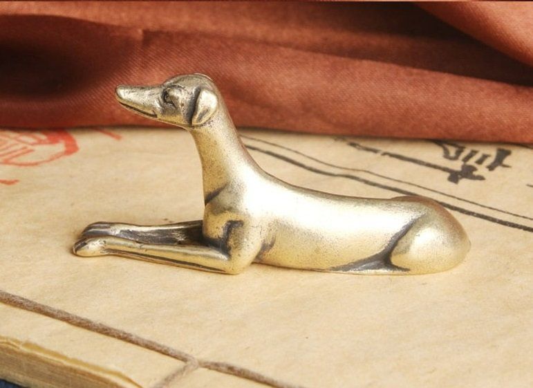 Statuette: Hund Windhund aus Messing – Nuovo (secondo la descrizione) da Uerkheim venduto da Kaufoption 1