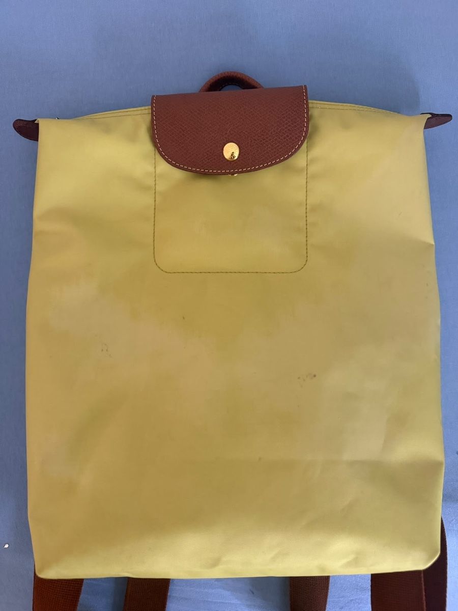Longchamp Zaini: Rucksack Longchamp Le Pliage limette gebraucht – Usato da Aarburg venduto da manju2007