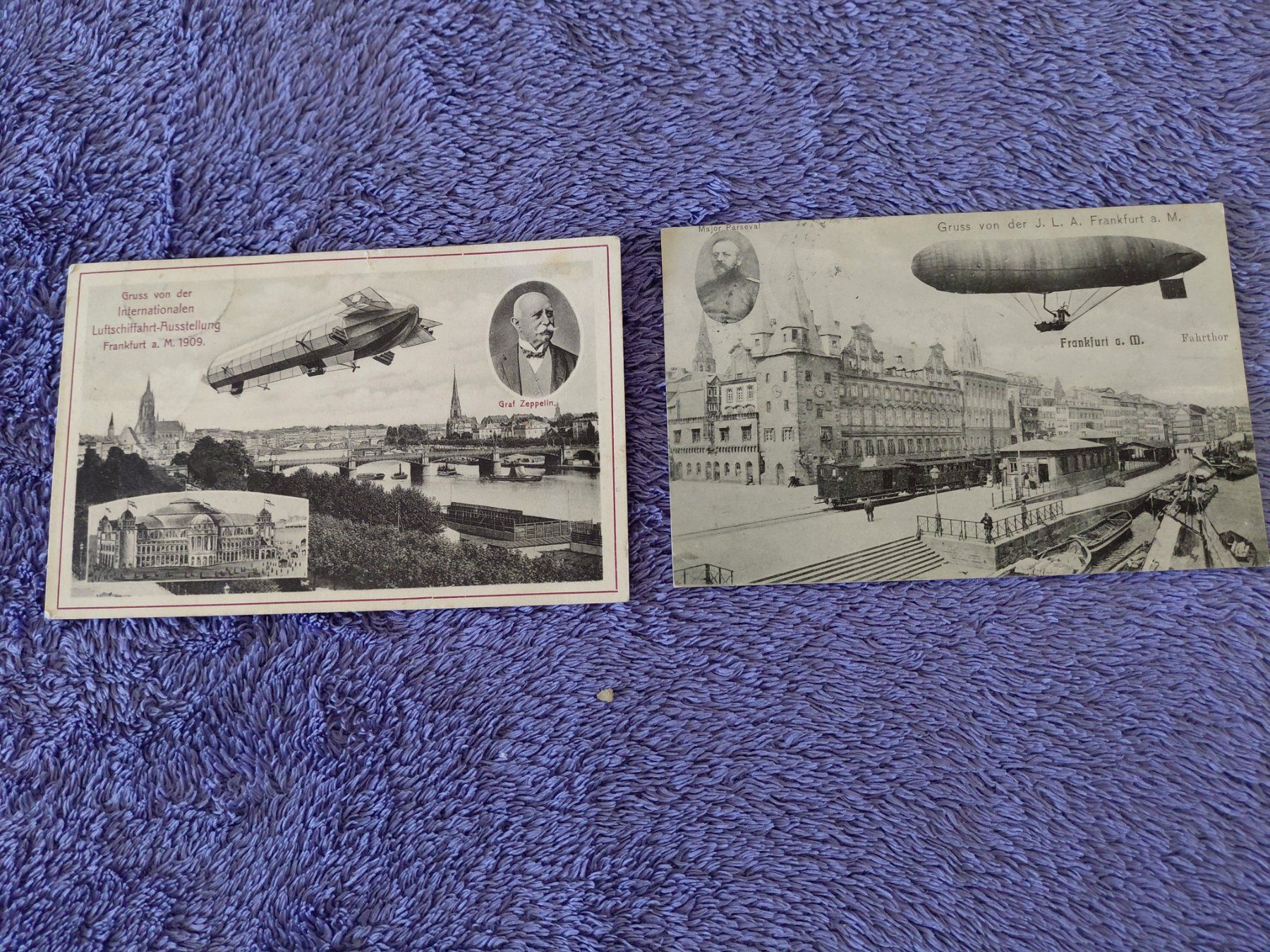 Tutti i francobolli: 2 Zeppelin Karten DR  1909 – Usato da Horw venduto da Onurb008