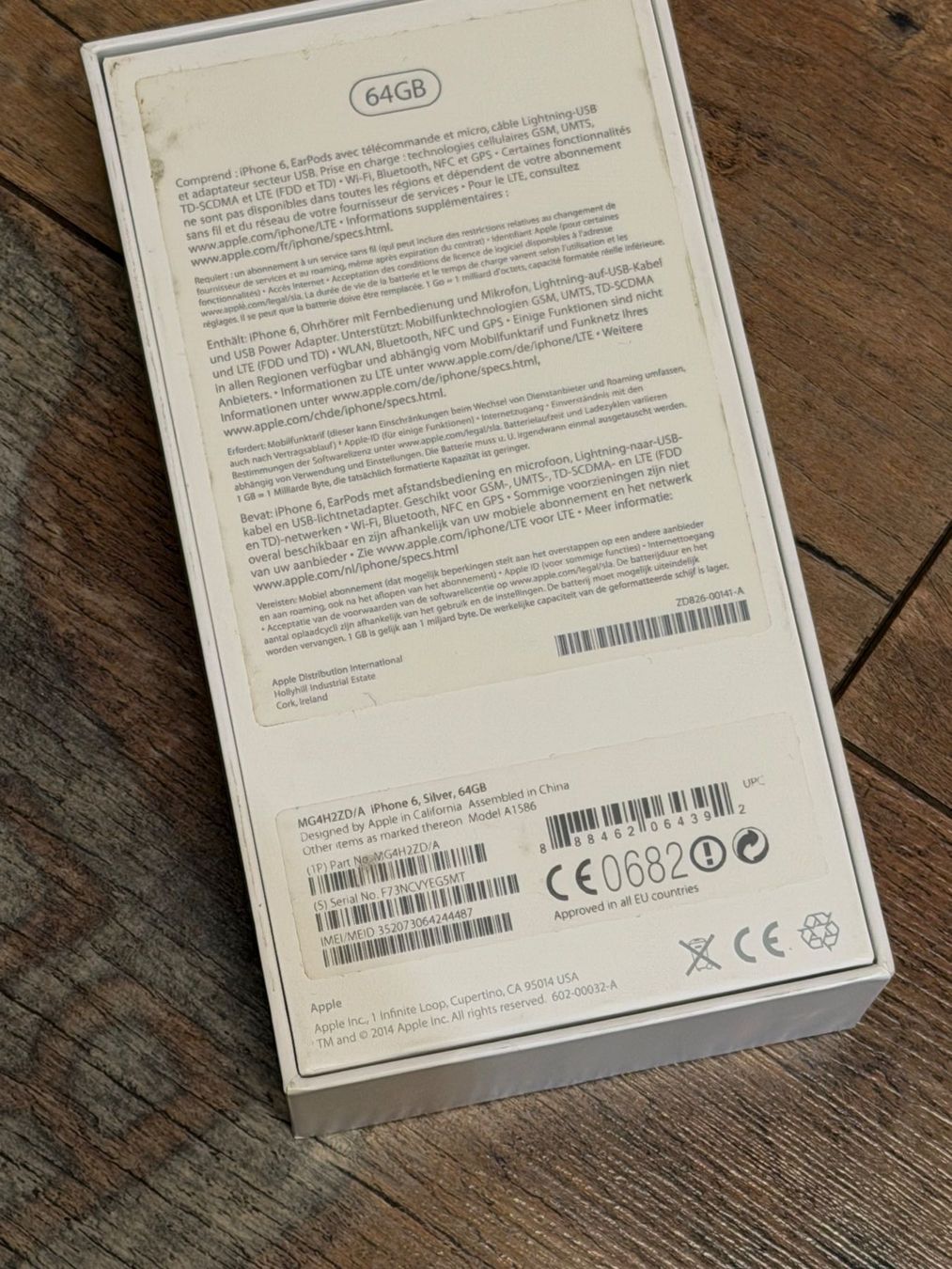 Apple Telefoni cellulari / Smartphones: iPhone 6 silver 64GB Leerverpackung – Usato da Lyssach venduto da 991.1 1