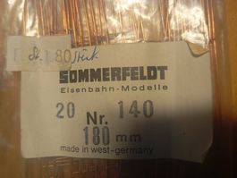 Sommerfeldt 140 180mm 20 Stk. Eisenbahn Oberleitung