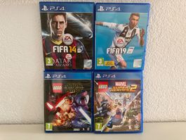 PS4 Spiele, 4 Stück - gebraucht