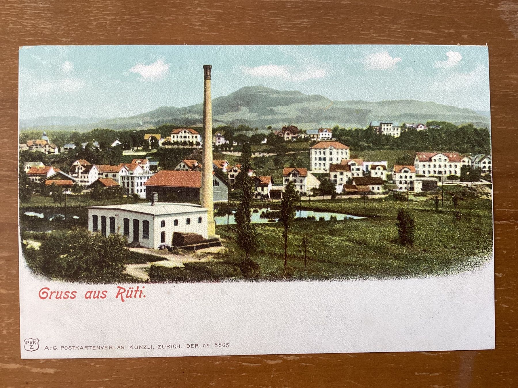 Cartoline postali: AK Gruss aus Rüti – Usato da Zürich venduto da Tolima194