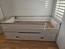 ausziehbares Kojenbett Kira - Bett Paidi 90*200 resp. 90*190