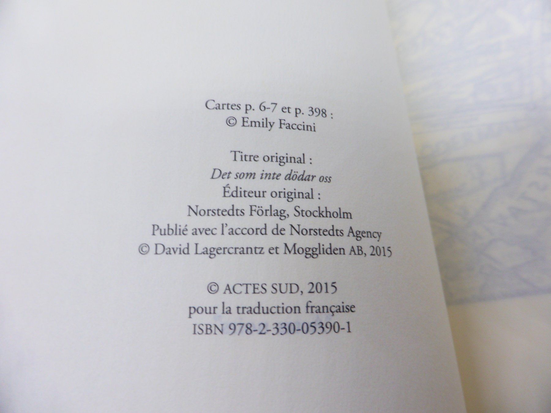 Libri: David Lagercrantz - Millénium 4 - Ce qui ne me tue pas 2015 – Usato da Porrentruy venduto da Kim017 4