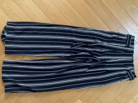 Pantalon rayé noir et blanc, H&M, Taille 38