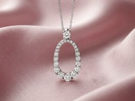 Prachtvollen Silber 925 Anhänger mit Zirkonia - Neu