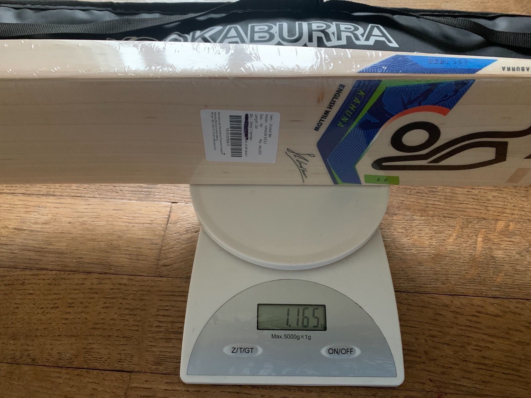 Holzartikel: Cricket bat Kookaburra Kahuna S D 5.0 – Neu und originalverpackt aus Luzern von ronymamuni 9