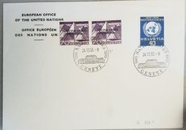 B250) ONU (D VII) 11.2A.05 Abart auf Brief Kt. 360.-/LP