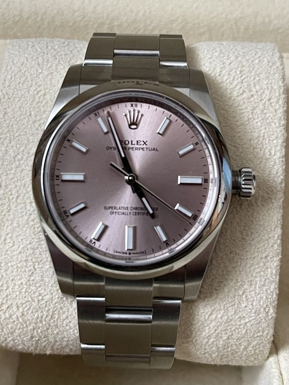 Rolex Oyster Perpetual 124200 Rose Dial Full Set New 8