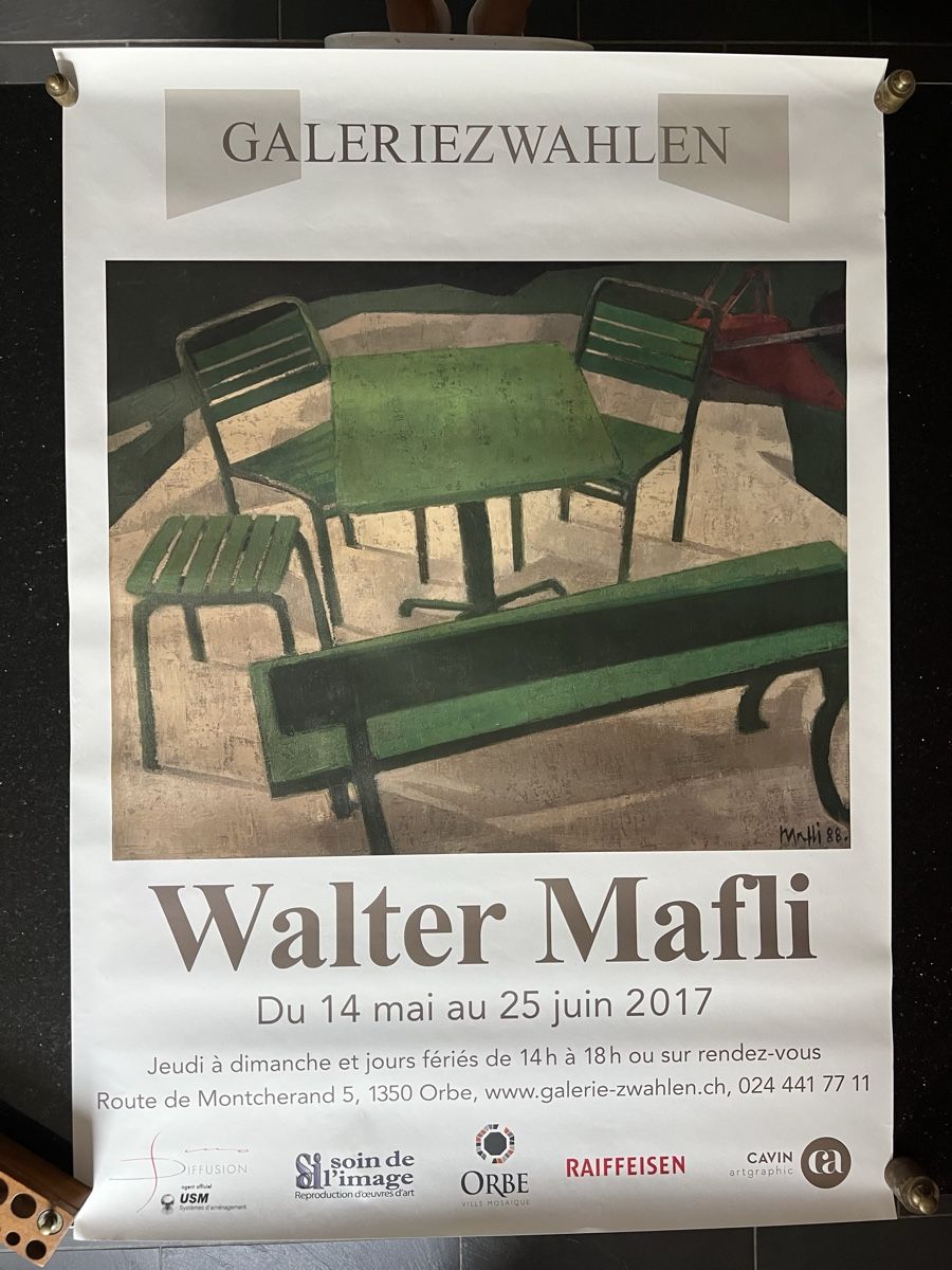 Poster & Bilder: Affiche Walter Mafli F4 – Neu (gemäss Beschreibung) aus Orbe von Watchivore 1