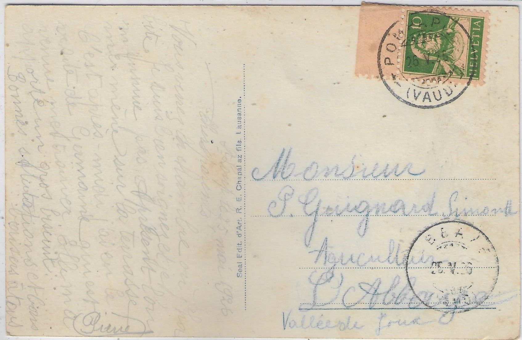Cartoline postali: St-Loup - Le Chalet – Usato da Ettingen venduto da Kartenplanet 1