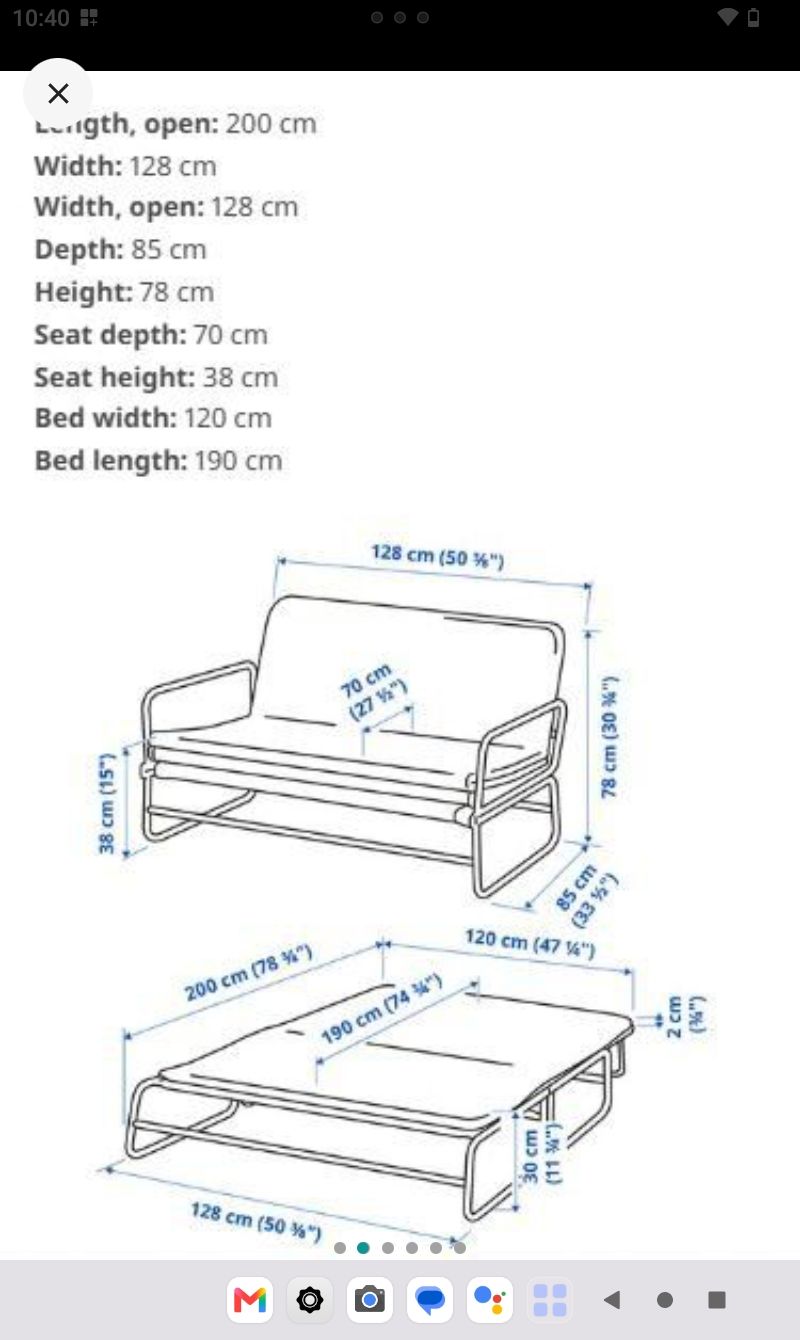 Ikea Chaises longues: IKEA Hammarn / Bettsofa, KLAPPSOFA, Gästebett  – D'occasion à Frauenfeld par lilo96 4