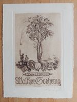 Exlibris Otto Weigel - Original Radierung signiert