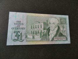 Guernsey,  1 Pound    ungefaltet