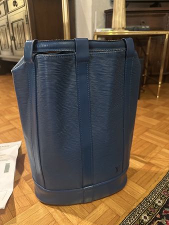 Louis Vuitton randonnée Lederrucksack/umh blau guter Zustand