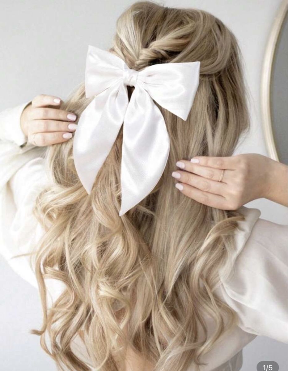 Accessori per capelli: Haarschleife Accessoire weiss Seide Neu – Nuovo e nell'imballaggio originale da Sevelen venduto da Ch_2026_1