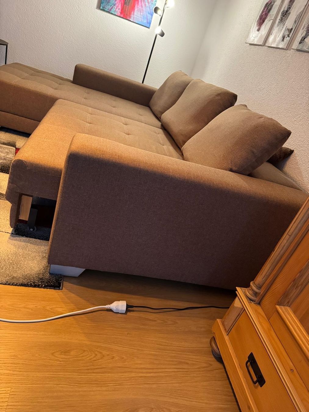 Sofas: Ecksofa Beige mit Schlaffunktion – Gebraucht aus Oberbüren von mattima 3