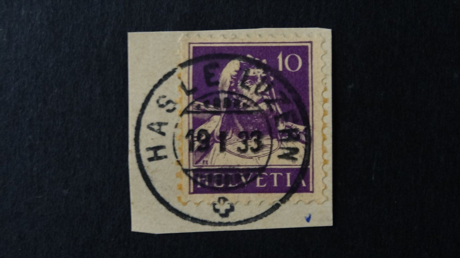 Alle Briefmarken: HASLE (Luzern)  19.I.33    177 – Gebraucht aus Anwil von C-DAIHA